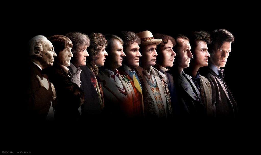 The eleven Doctors. (Photo: BBC)