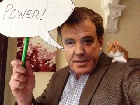 Julie's hubby got in on the fun as Jeremy Clarkson ...