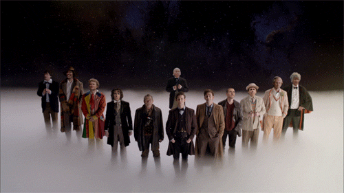 Image result for all 11 doctors gif