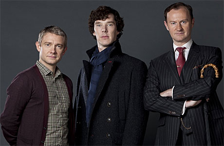 'Hollywood? What on earth is that?" Martin Freeman, Benedict Cumberbatch and Mark Gatiss
