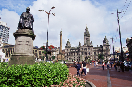 Town Hall, George Square, Glasgow, Scotland. (Yadid Levy/Robert Harding /AP Images)