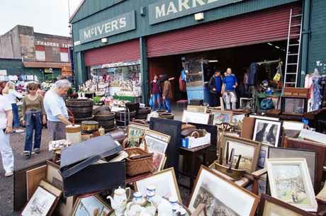 Barras Flea Market on Saturdays, Glasgow, Scotland. (adid Levy/Robert Harding /AP Images)
