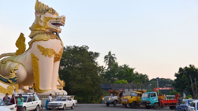 Jeremy Clarkson, Richard Hammond and James May’s lorries in Yangon, Burma