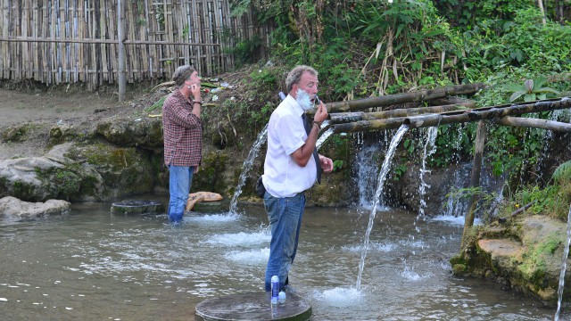 James May and Jeremy Clarkson freshen up in Burma