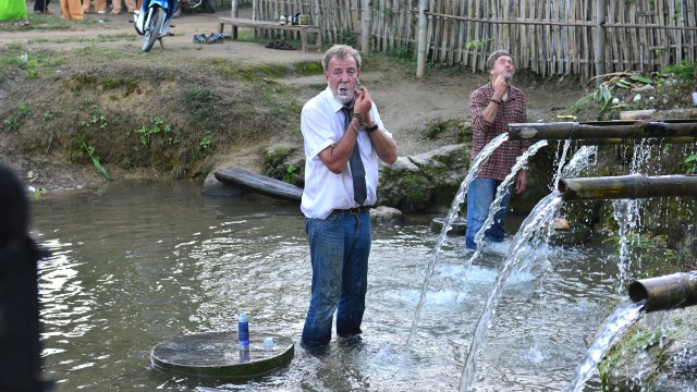 James May and Jeremy Clarkson freshen up in Burma