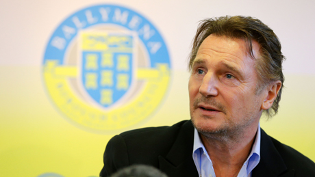 Liam Neeson was awarded Honorary Freedom of Ballymena Borough, Belfast, Northern Ireland, Britain - 28 Jan 2013 Ballymena is rolling out the red carpet today in honour of one of its favourite sons.The globally acclaimed movie star Liam Neeson is awarded the Honorary Freedom of the Borough, the highest accolade which can be bestowed by Ballymena Borough Council and one which has, until now, been accorded to just three people. (Rex Features via AP Images)