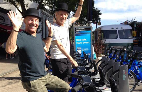 Patrick Stewart, XX, and Ian McKellen, XX, aren't slowing down. (Twitter)