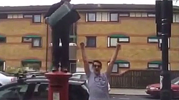 Matt Smith takes the ALS ice-bucket challenge (Pic: Skydance Productions)