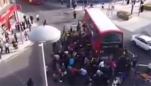 Walthamstow's bus heroics (Pic: YouTube)