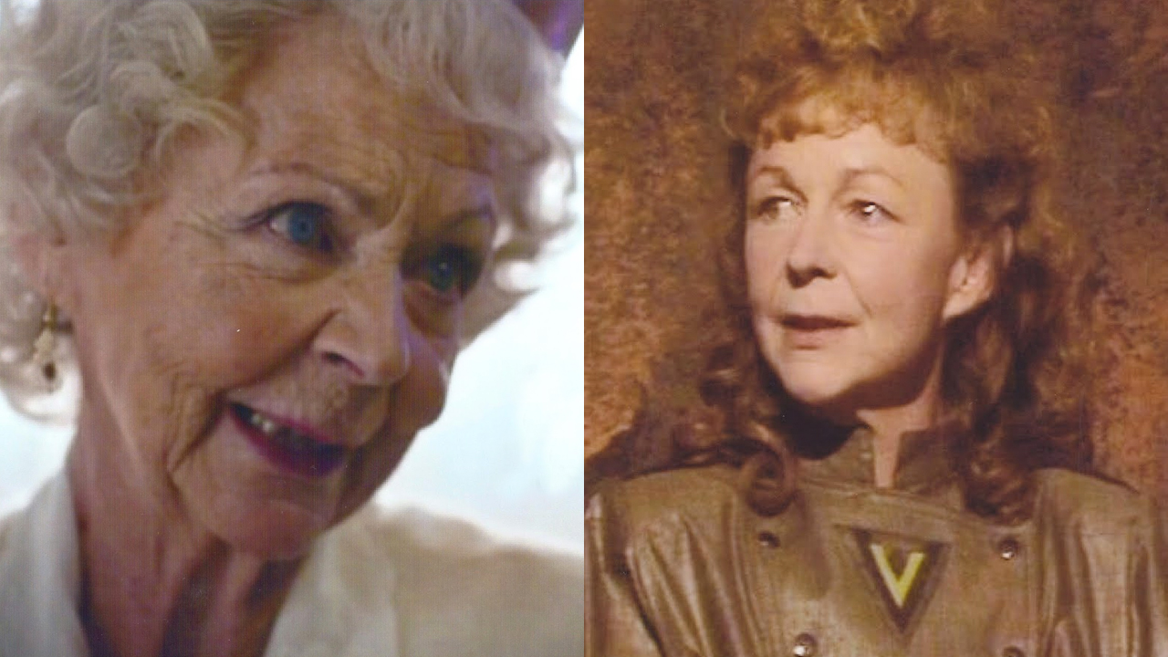 Sheila Reid as Clara's gran and Etta (Photos: BBC)