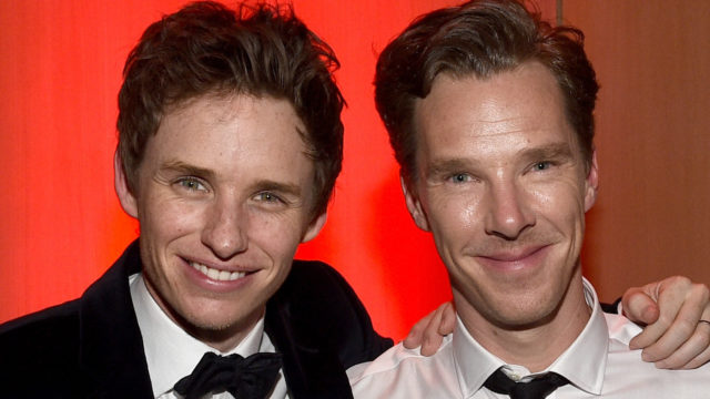 Actors Eddie Redmayne and Benedict Cumberbatch attend the 26th Annual Palm Springs International Film Festival Awards Gala at Parker Palm Springs on January 3, 2015 in Palm Springs, California.