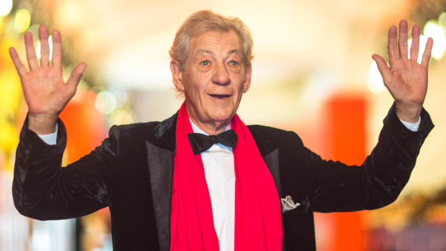 Sir Ian McKellen arrives for the red carpet of the 19th Shanghai International Film Festival at Shanghai Grand Theatre on June 11, 2016 in Shanghai, China.