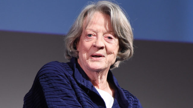 Maggie Smith speaks on stage during the “In Conversation With” chaired by Mark Lawson at the BFI & Radio Times TV Festival at the BFI Southbank on April 8, 2017 in London, England.
