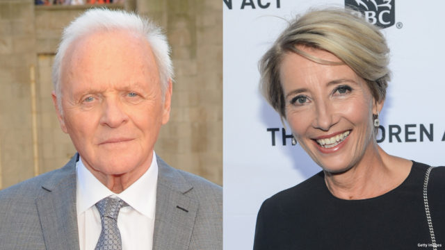 Composite image of Sir Anthony Hopkins and Emma Thompson
