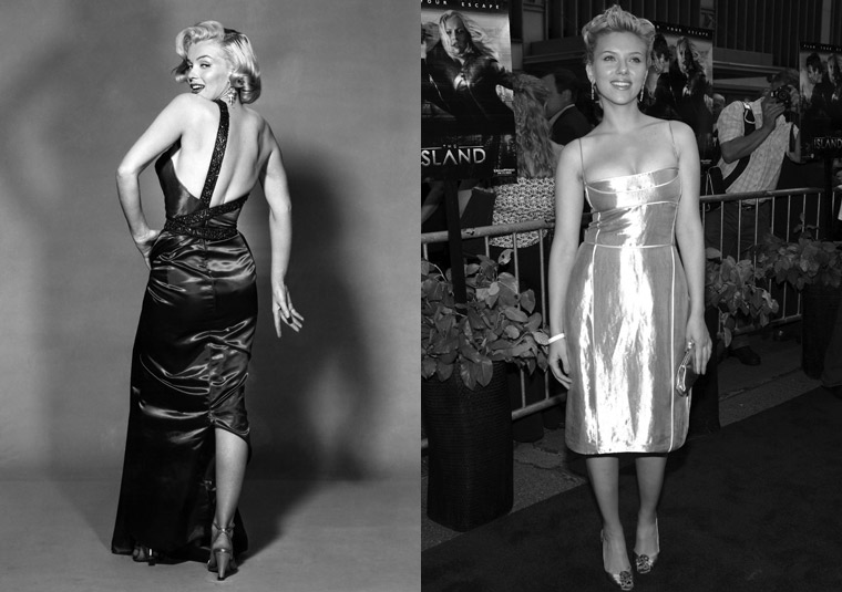 marilyn monroe hourglass body