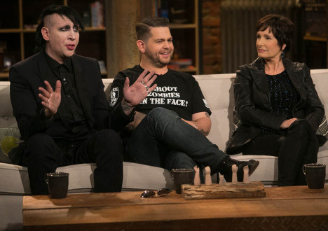 Marilyn Manson, Jack Osbourne and Gale Anne Hurd (The Walking Dead Executive Producer) in Episode 3 of The Talking Dead