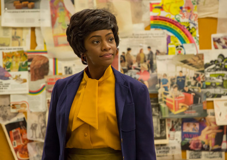 Dawn Chambers (Teyonah Parris) in Mad Men