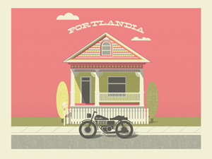 Portlandia Poster - Episode 207 - Motorcyclce