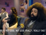 Sing along with Scott, Reggie, and Casey in Comedy Bang! Bang! The Musical.