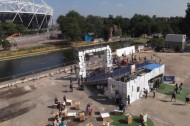 London pop-up cinema built from junked refrigerators