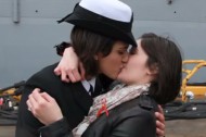 navy_first Navy ladies share groundbreaking first kiss