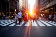 Manhattanhenge "Manhattanhenge" goes down tonight at 8:16 p.m.
