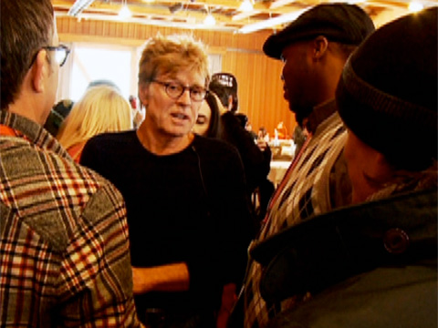 At the Directors' Brunch at the Sundance Film Festival, all the filmmakers meet each other and get inspiration words from festival founder Robert Redford.  Presented by Geico.