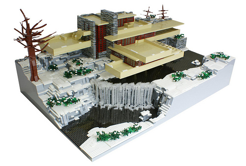 falling water lego set