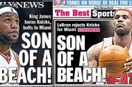 Comic sans comically rears its head during LeBron spectacle.
