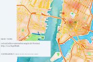 Let your tweets paint a watercolor version of your city