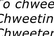 New word: Chweeting!