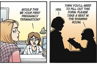 Doonesbury's controversial pro-choice strip