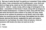Can you tell the sex of an author from a paragraph, like VS Naipaul?