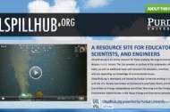 Purdue University archives Gulf oil spill video