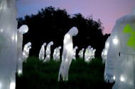A glowing army in Hamburg, Germany