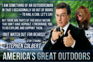 Stephen Colbert: environmental activist