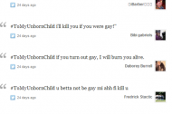Putting a face on the homophobic bile of #tomyunbornchild