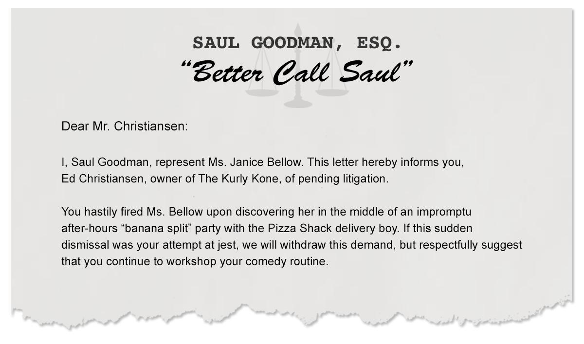 Letters From Saul – After-Hours Banana Split Party