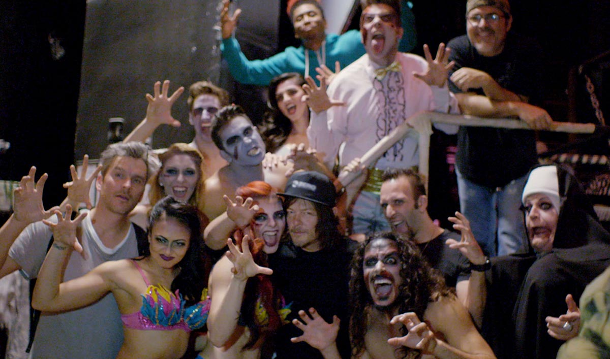 Norman Reedus Parties With a Bunch of Sexy Zombies