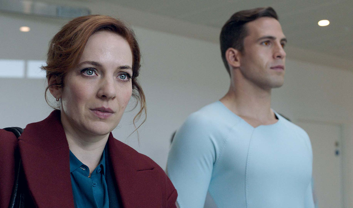 Sneak Peek of <em>HUMANS</em> Episode 2 — Laura Faces Down Protesters in Her Fight for Synths’ Rights