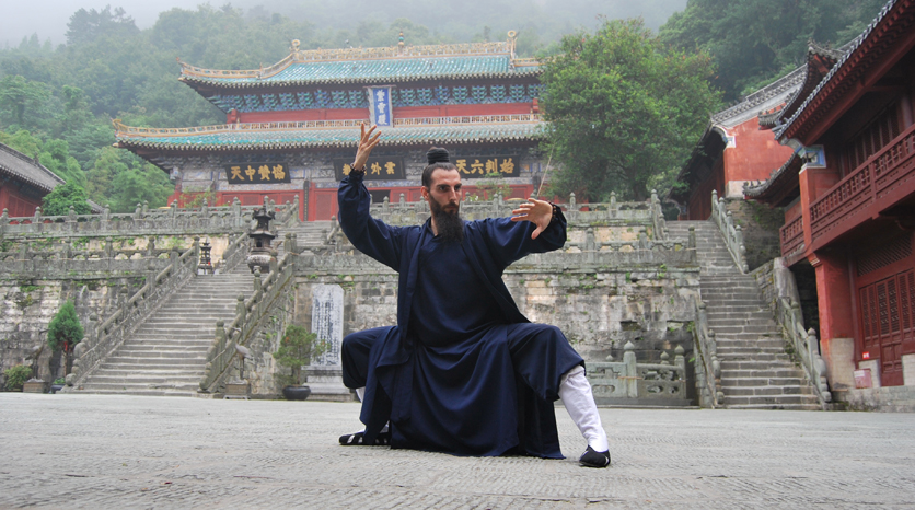 A garça branca abre suas asas