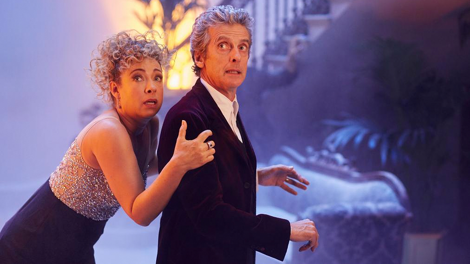 Peter Capaldi and Alex Kingston in the 'Doctor Who' Christmas special (Photo: BBC)