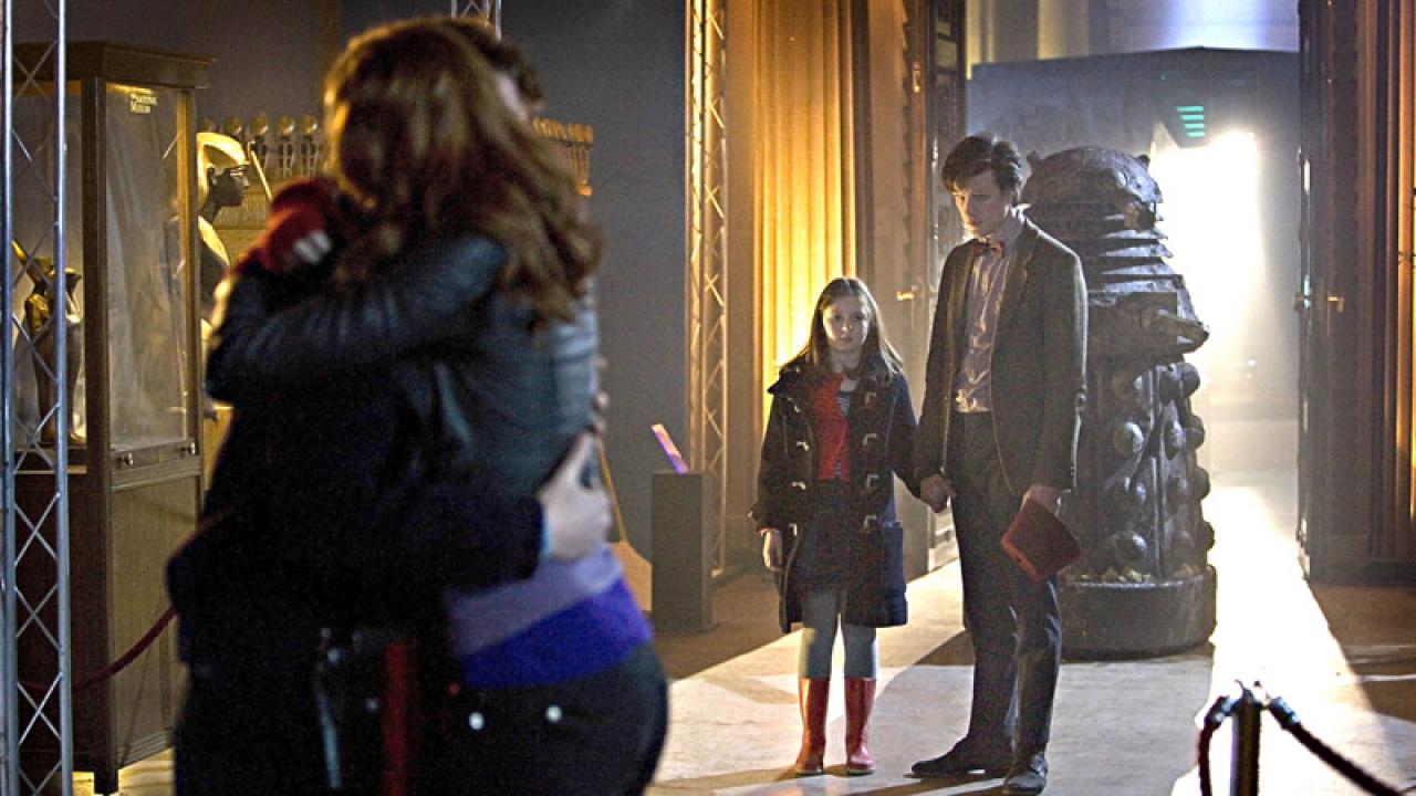 Amy and Rory Embrace