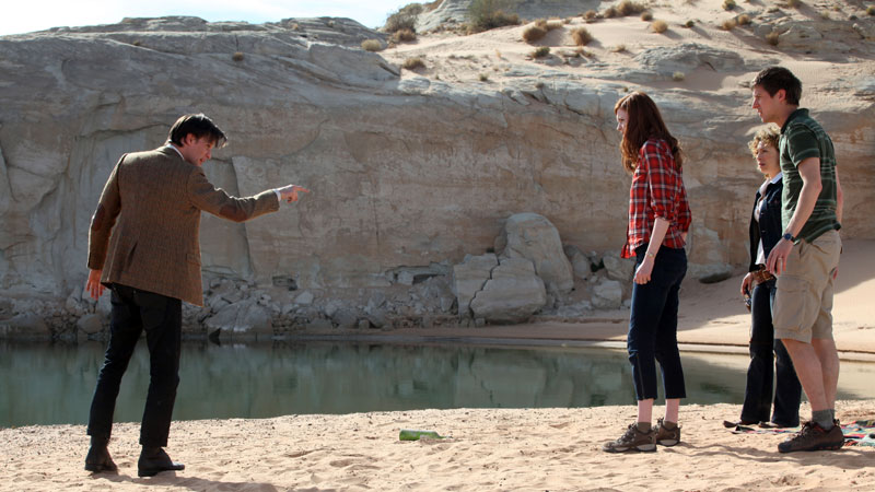 The Doctor, Amy Pond, River Song and Rory Williams