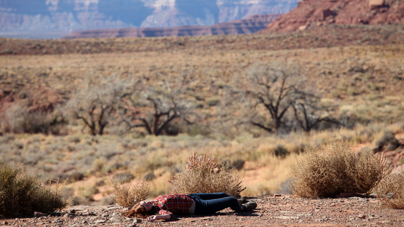 Amy on the ground