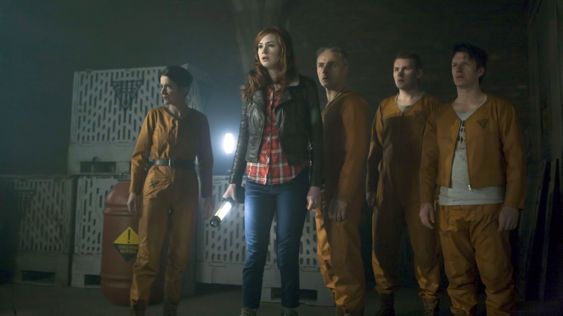 Amy and the factory workers