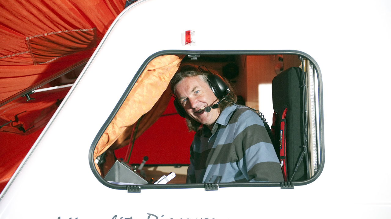 James can't wait to fly his caravan airship