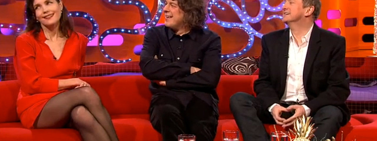 Elizabeth McGovern, Alan Davies and Louis Walsh
