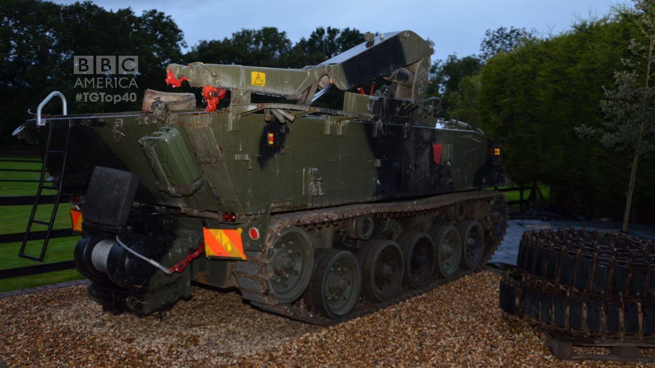 Yep, it's the military tanker Richard Hammond used to demolish some derelict houses in Episode 5 of Season 17. (Photo by Christopher Fetner)