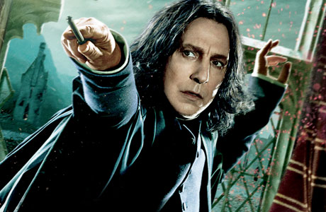 Alan Rickman as Severus Snape